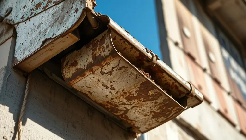 Rusty Gutter Damage