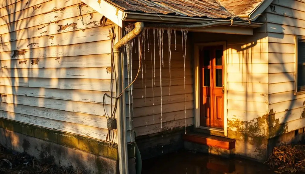 Water Damage from Failing Gutters