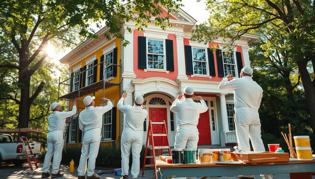 Professional Painting Contractors at Work