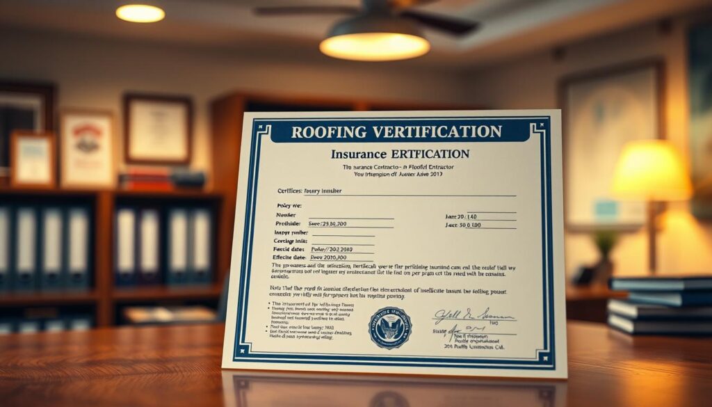 Roofing Contractor Insurance Verification